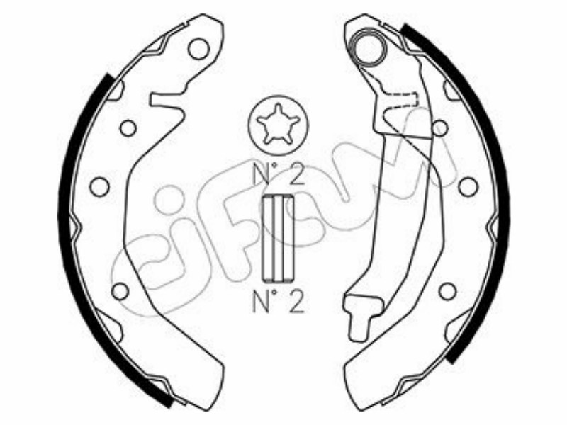 Cifam brake shoes