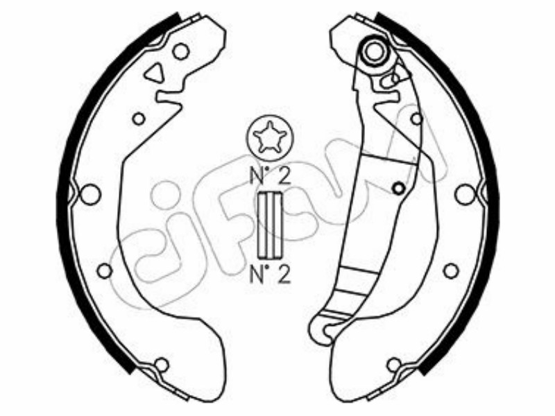 Cifam brake shoes