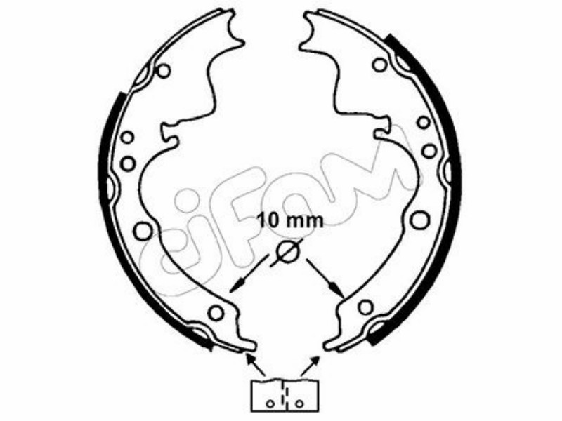 Cifam brake shoes