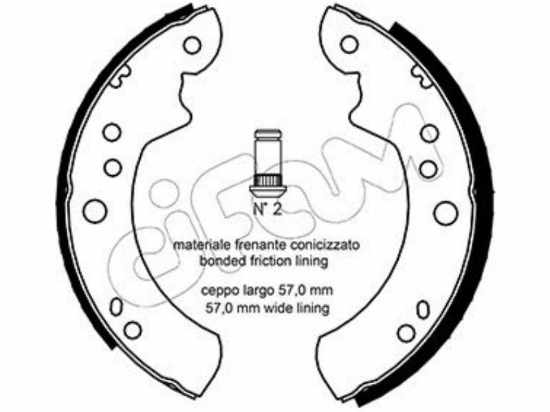 Cifam brake shoes