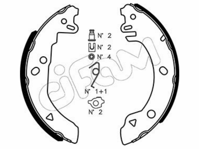 Cifam brake shoes