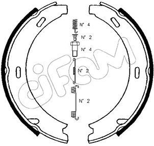 CIFAM 153-234K / Kit ganasce, Freno stazionamento