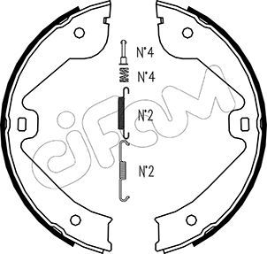 CIFAM 153-244K / Kit ganasce, Freno stazionamento