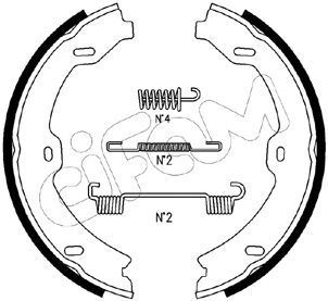 CIFAM 153-247K / Kit ganasce, Freno stazionamento