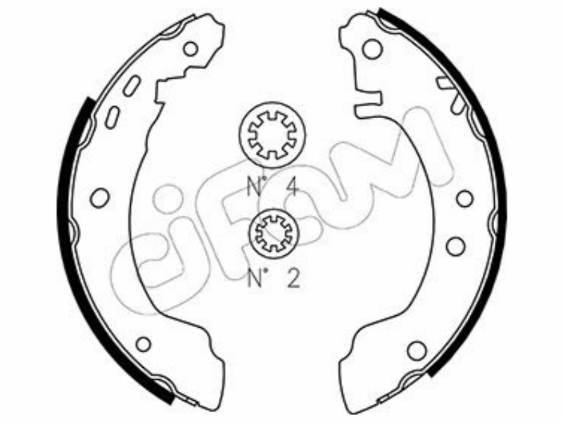 Cifam brake shoes