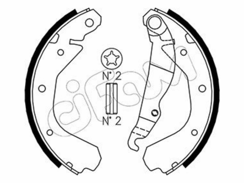 Cifam brake shoes