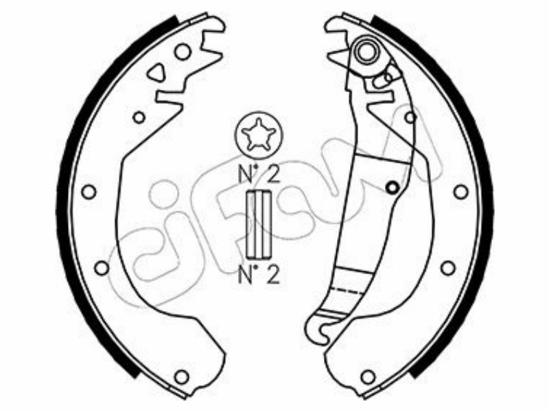 Cifam brake shoes