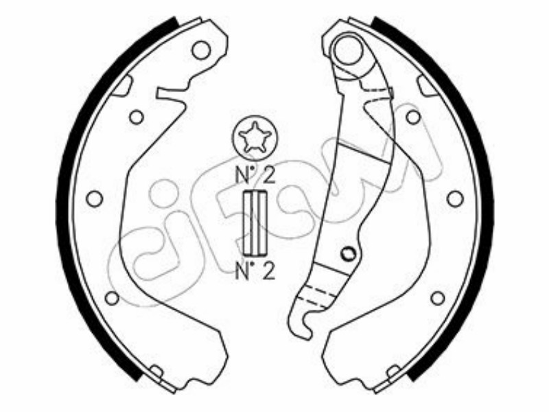 Cifam brake shoes