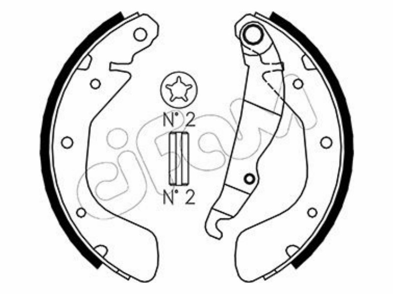 Cifam brake shoes