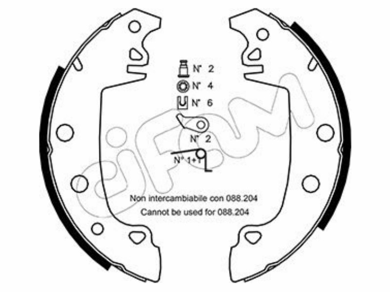 Cifam brake shoes