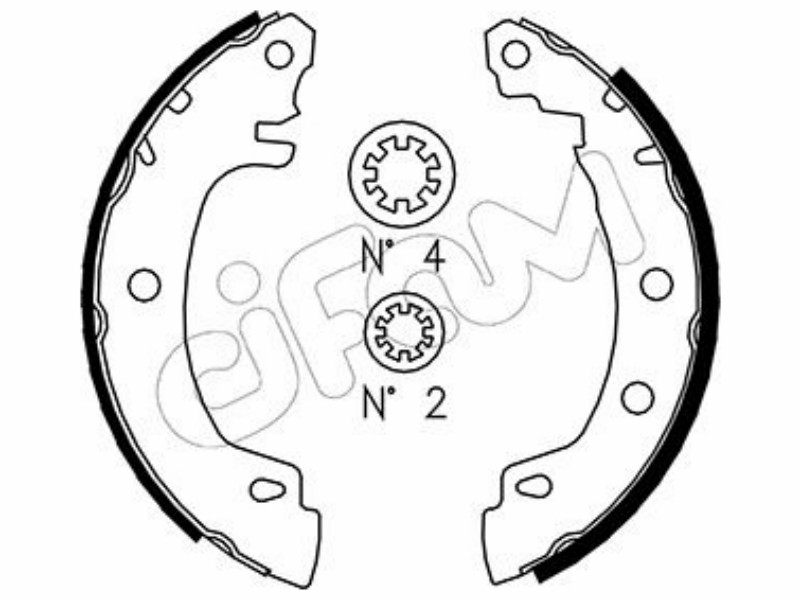 Cifam brake shoes
