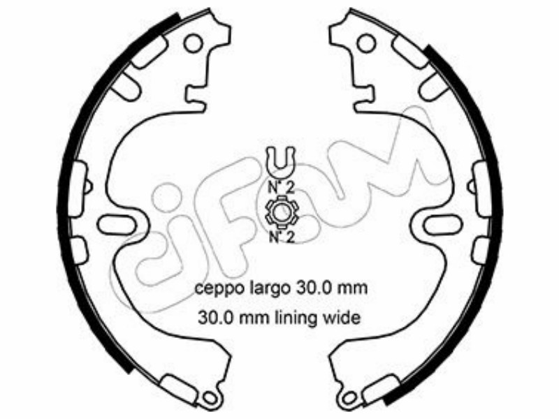 Cifam brake shoes