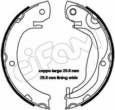 CIFAM 153-453 / Kit ganasce, Freno stazionamento