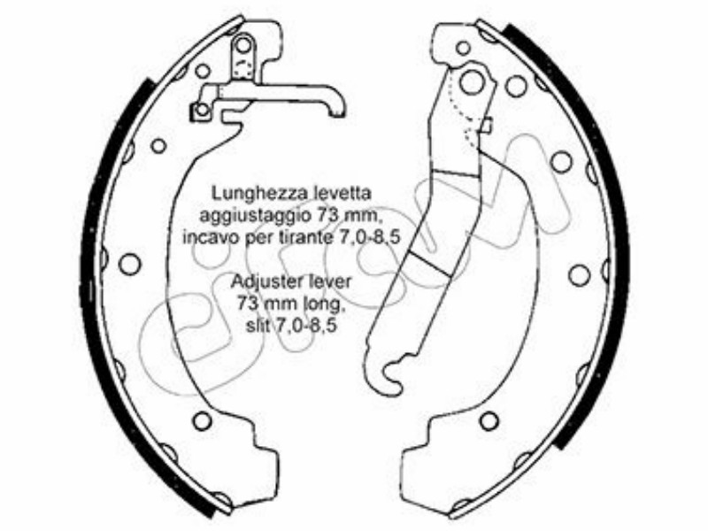 Cifam brake shoes