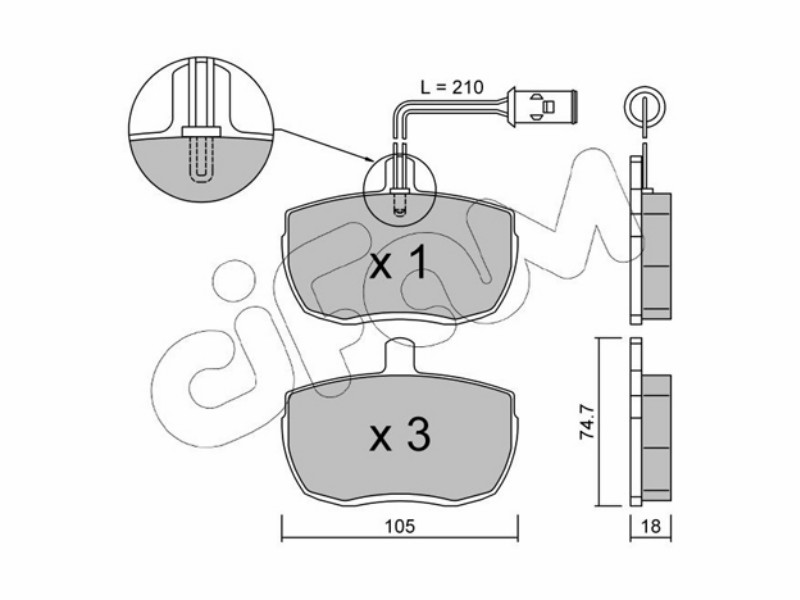 Cifam brake pads