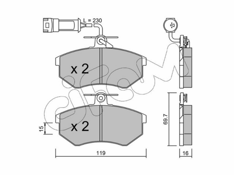 Cifam brake pads