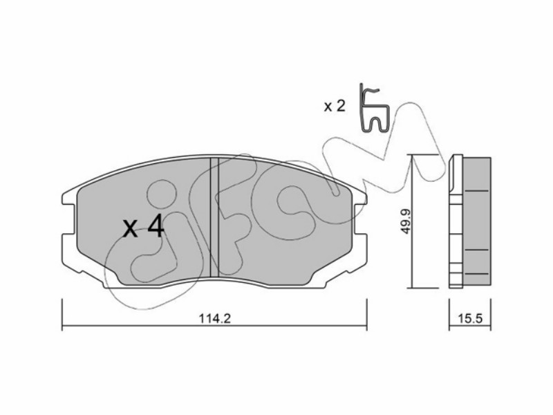 Cifam brake pads