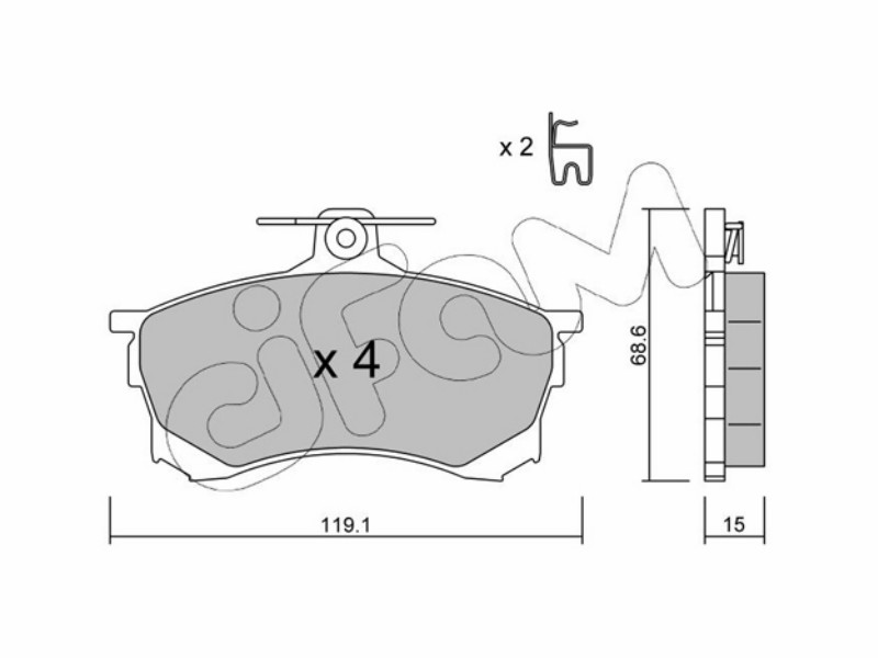 Cifam brake pads