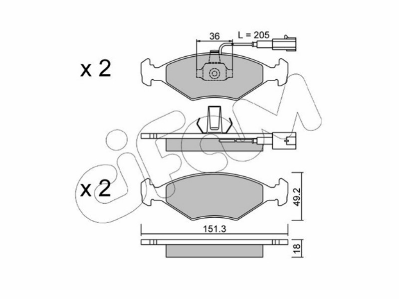 Cifam brake pads