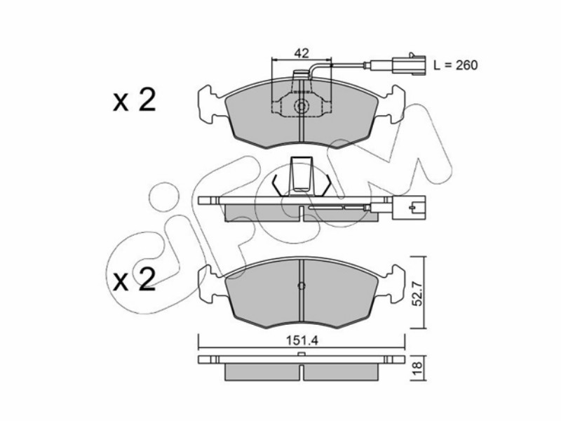 Cifam brake pads