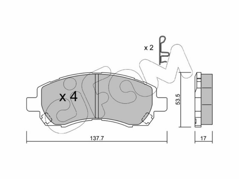 Cifam brake pads