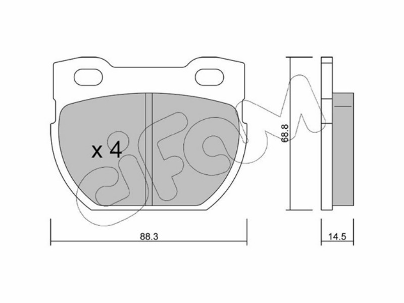 Cifam brake pads