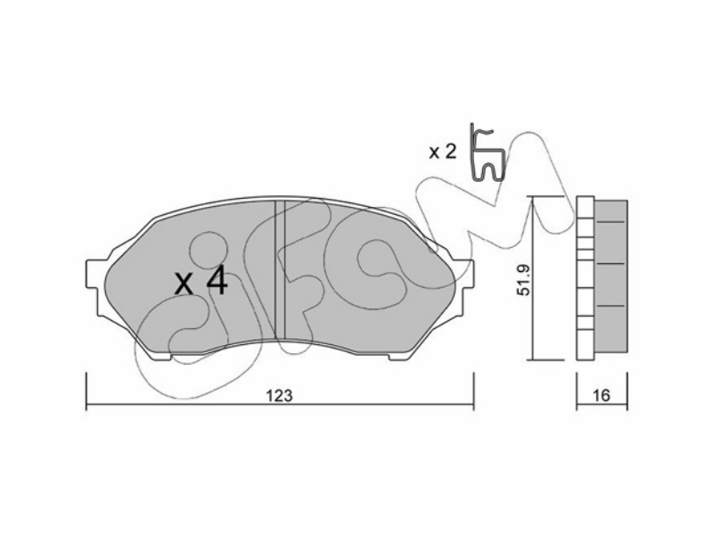 Cifam brake pads