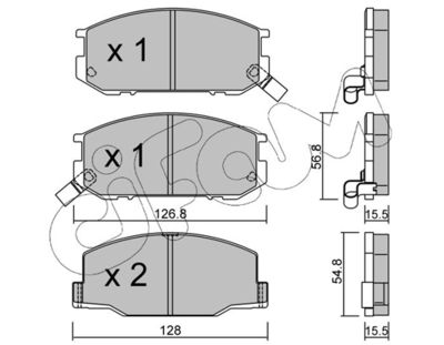 CIFAM 822-425-0 / Kit pastiglie freno, Freno a disco
