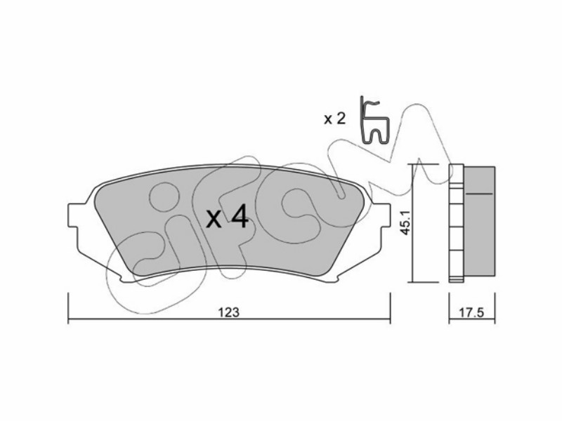Cifam brake pads