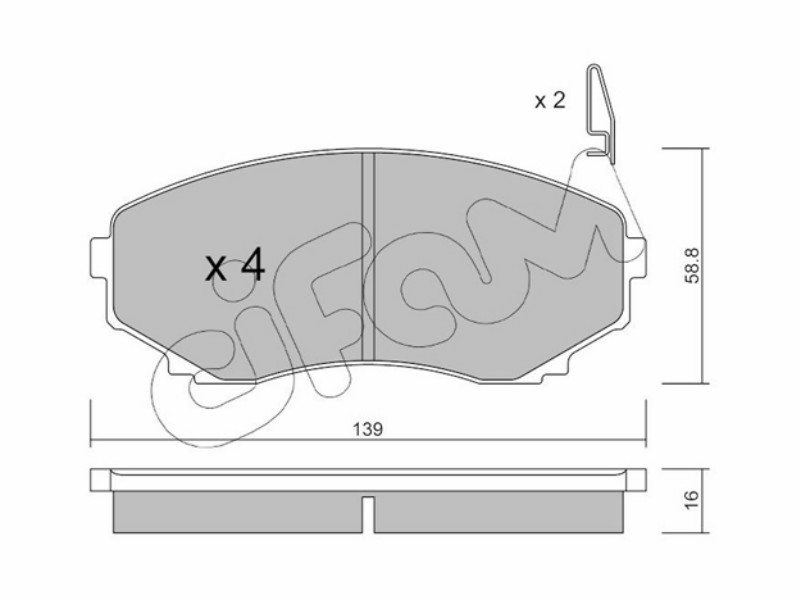 Cifam brake pads