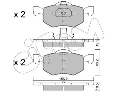 CIFAM 822-609-0 / Kit pastiglie freno, Freno a disco