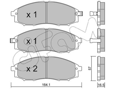 CIFAM 822-611-0 / Kit pastiglie freno, Freno a disco