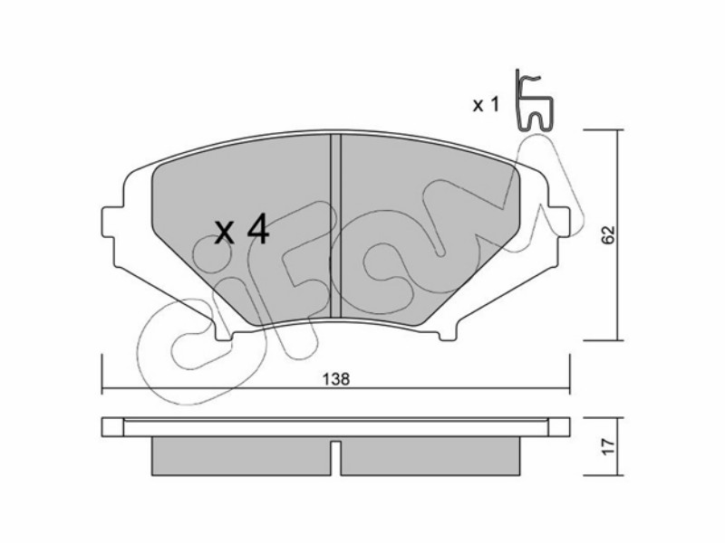 Cifam brake pads