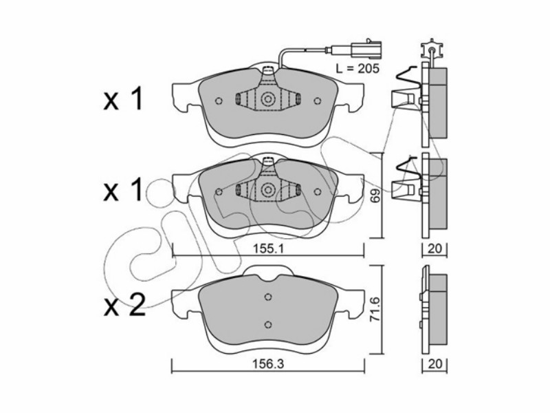 Cifam brake pads