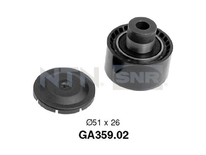 Auxiliary timing belt tensioner