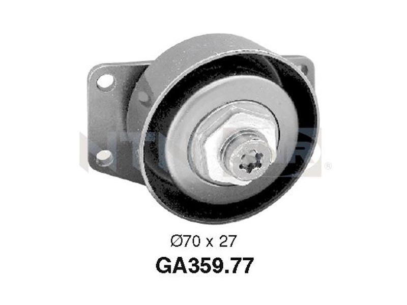 Auxiliary timing belt tensioner