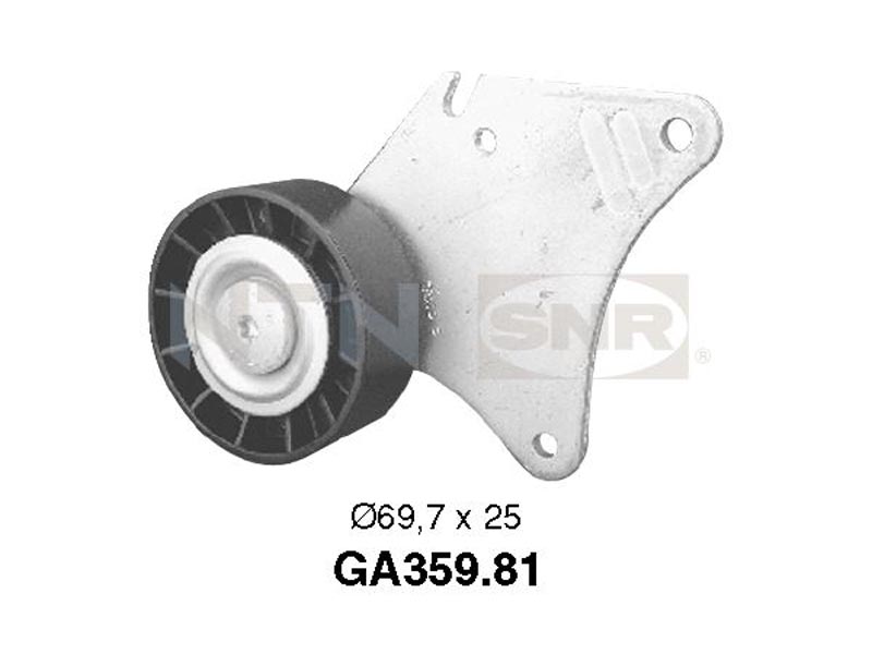 Auxiliary timing belt tensioner