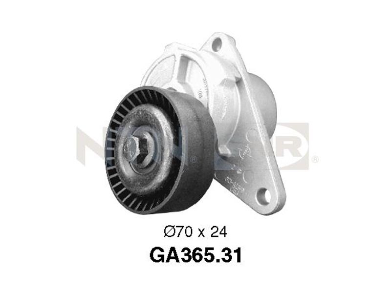 Auxiliary timing belt tensioner