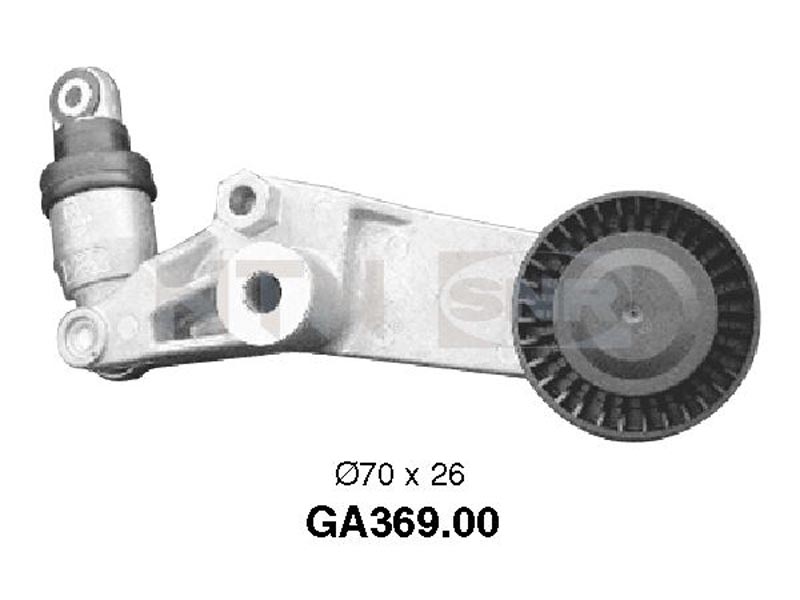 Auxiliary timing belt tensioner