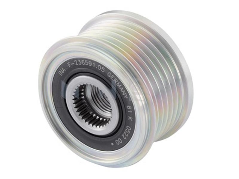 Alternator freewheel pulley