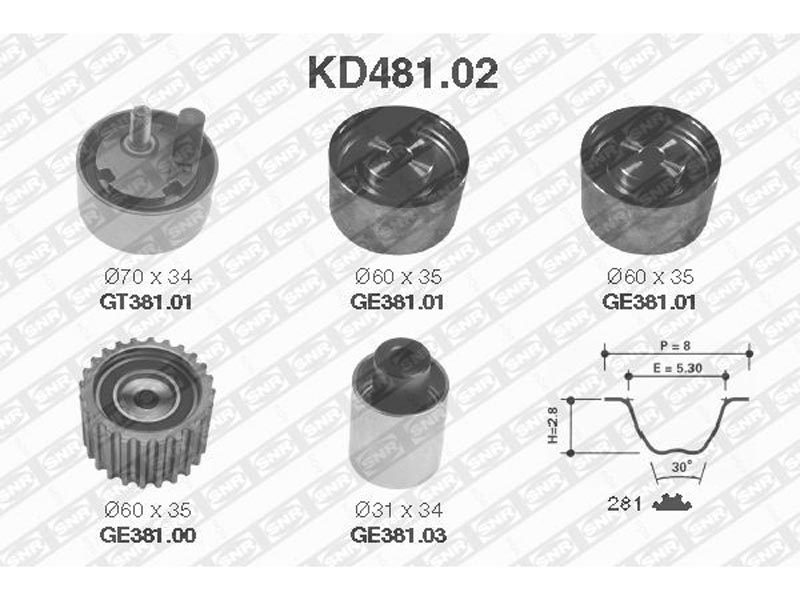Kit tendicinghia di distribuzione