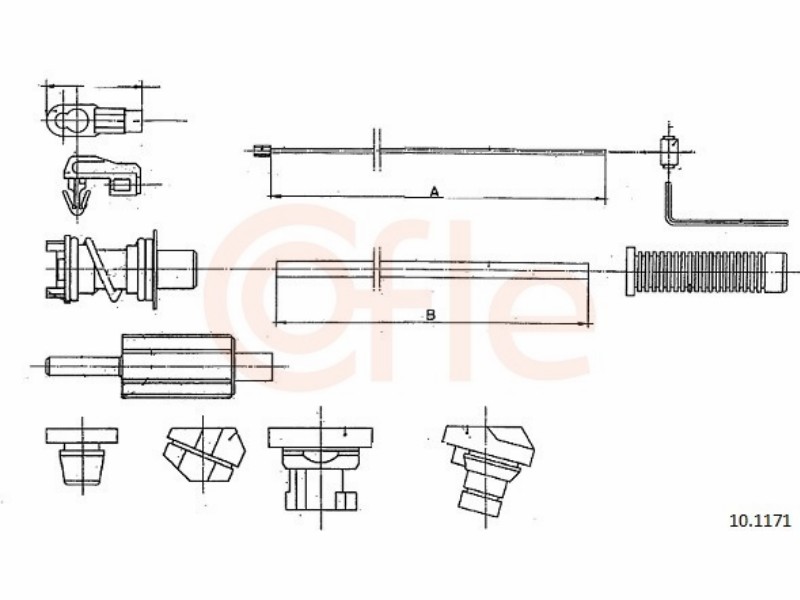 10.2850 - 10.5350 kit acceleratore pedale - peu/cit A/C kit 54