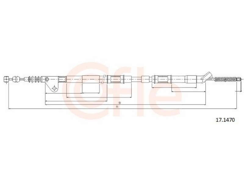 Cofle handbrake cable Toyota (RHD/LHD)
