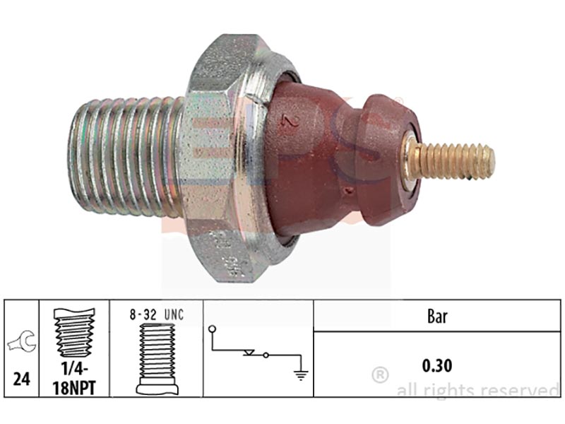 Oil pressure warning switches