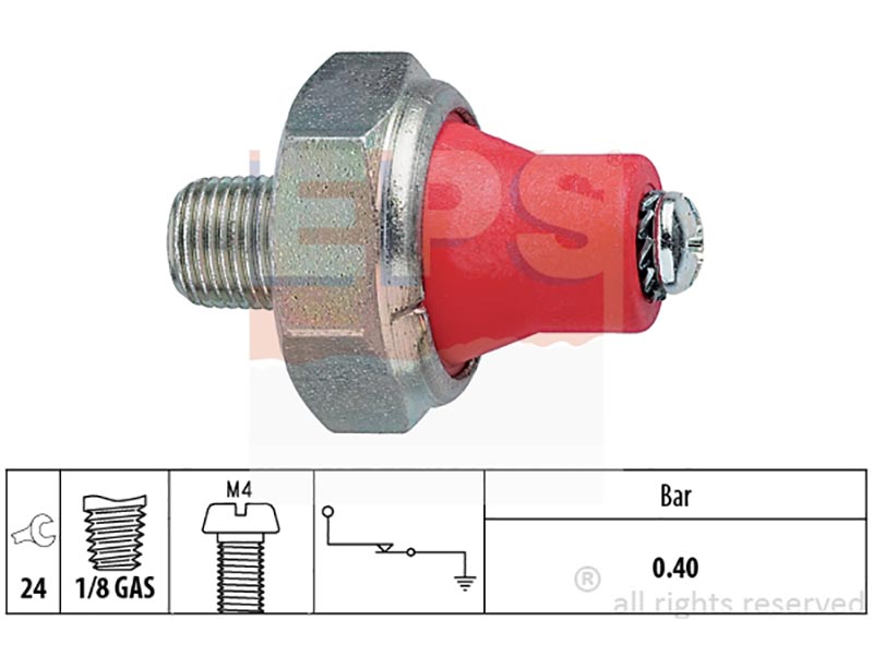 Oil pressure warning switches