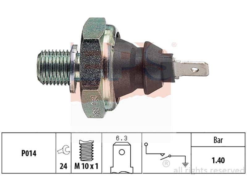 Oil pressure warning switches