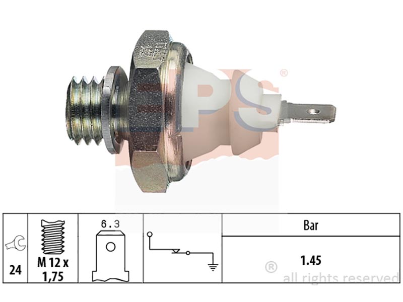 Oil pressure warning switches