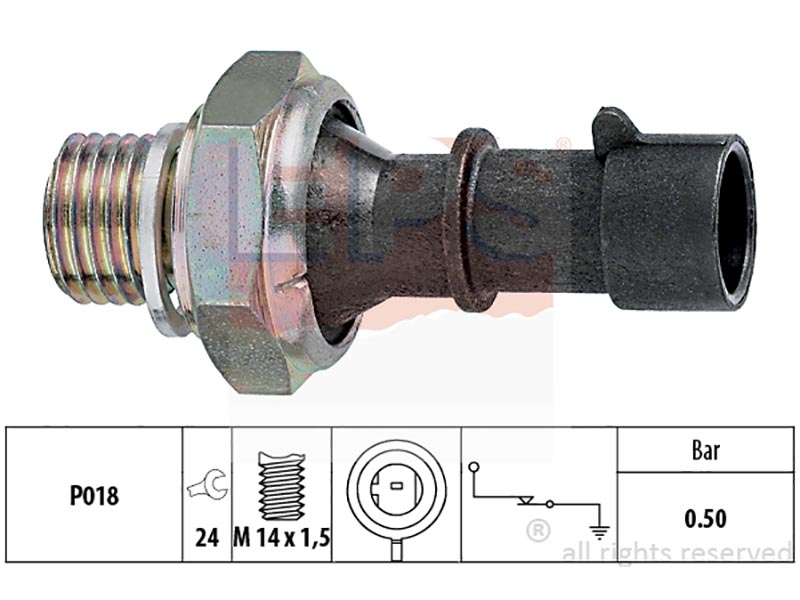Oil pressure warning switches