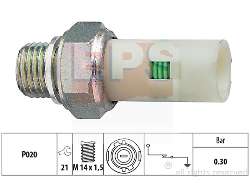 Oil pressure warning switches