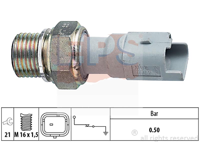 Oil pressure warning switches